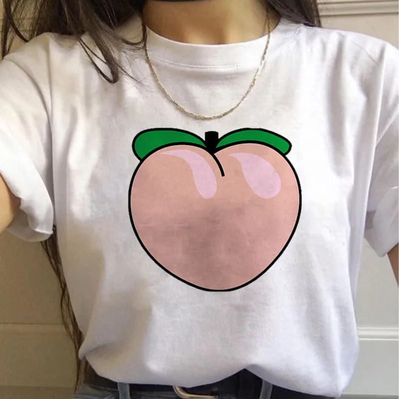 ERNESTNM Harajuku женская футболка Свободные модные Мультяшные Женские топы с милым