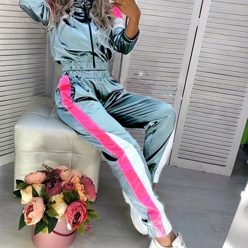 Комплект из 2 предметов для женщин с длинными рукавами в стиле пэчворк