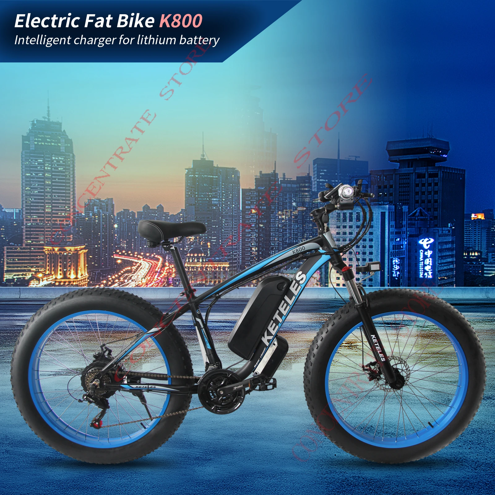 Складной электровелосипед Shimano 21 дюйм 48 В 1000 Вт 18 Ач | Спорт и развлечения
