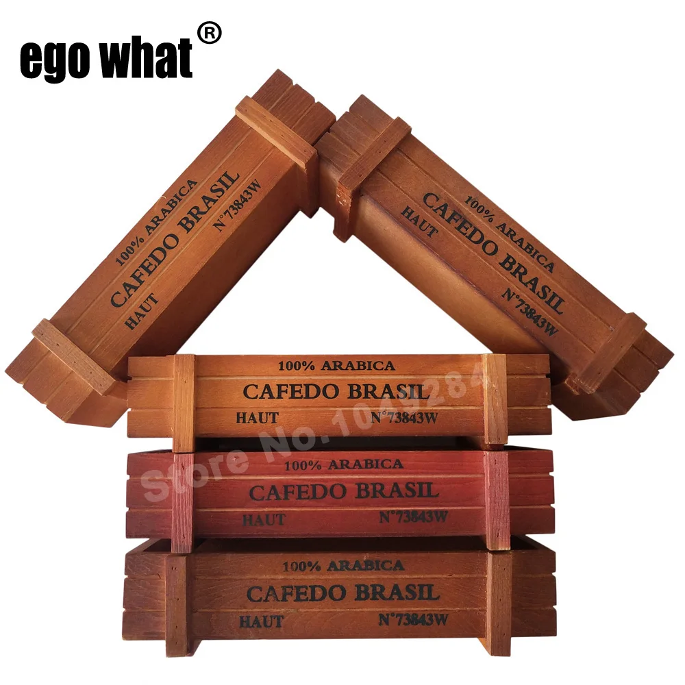 10 шт./лот винтажный маленький горшок для мяса прямоугольный деревянный сада