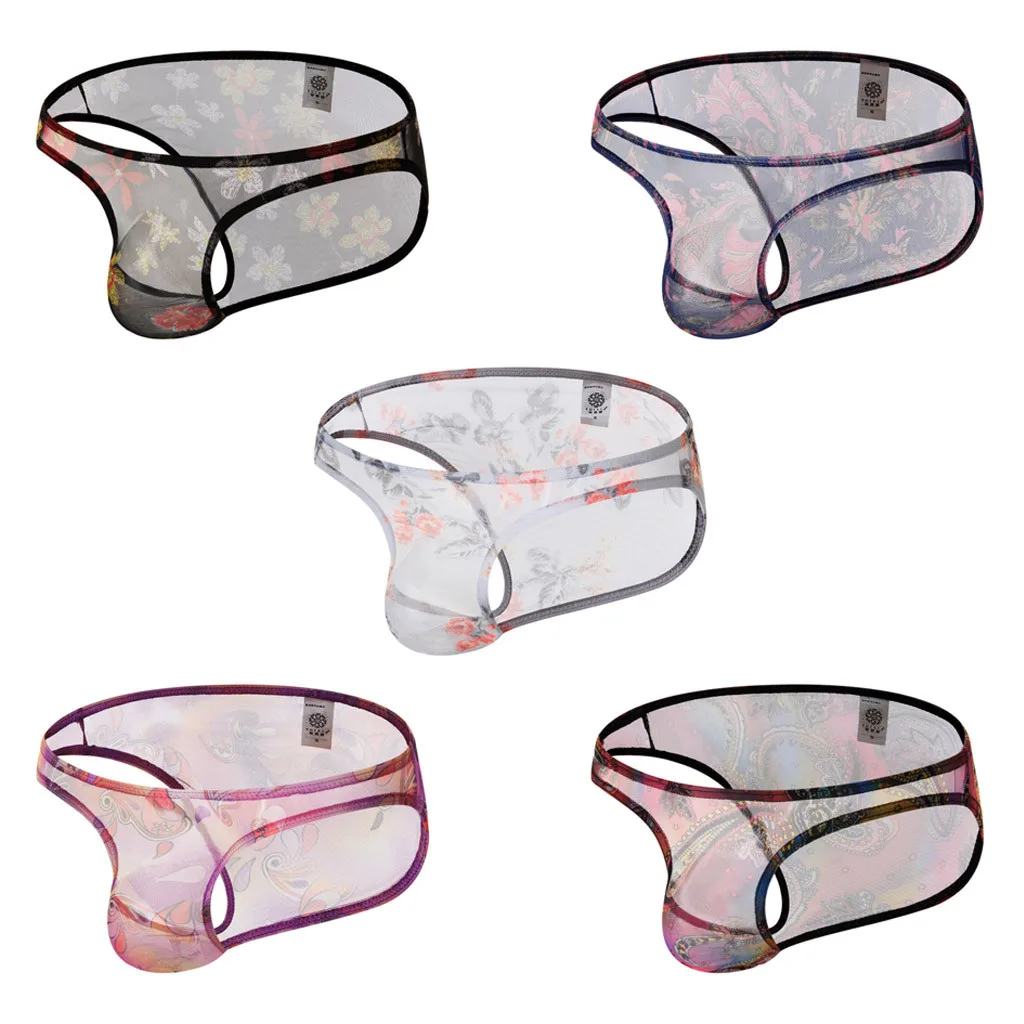 Сексуальное мужское нижнее белье мужские брифы трусы с низкой посадкой