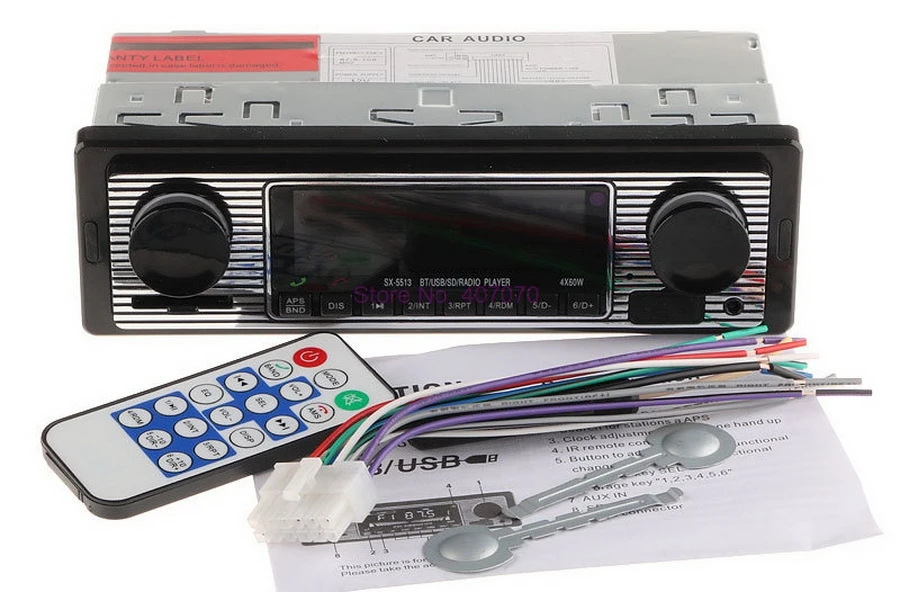 Оригинальная деталь 50 шт. 12 В Bluetooth автомагнитола 1DIN стерео аудио mp3 плеер FM радио