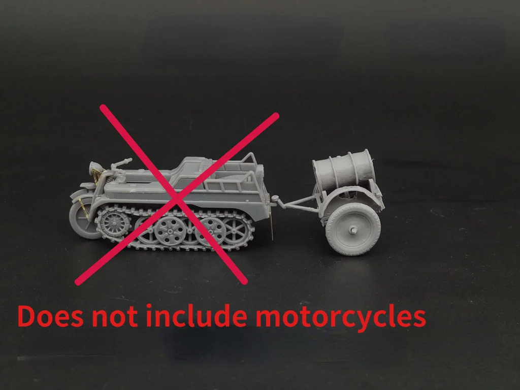 

1:72 Scale Die-casting Resin Figure German WWII Oil Tank Trailer Model Assembly Kit Unpainted Free Shipping