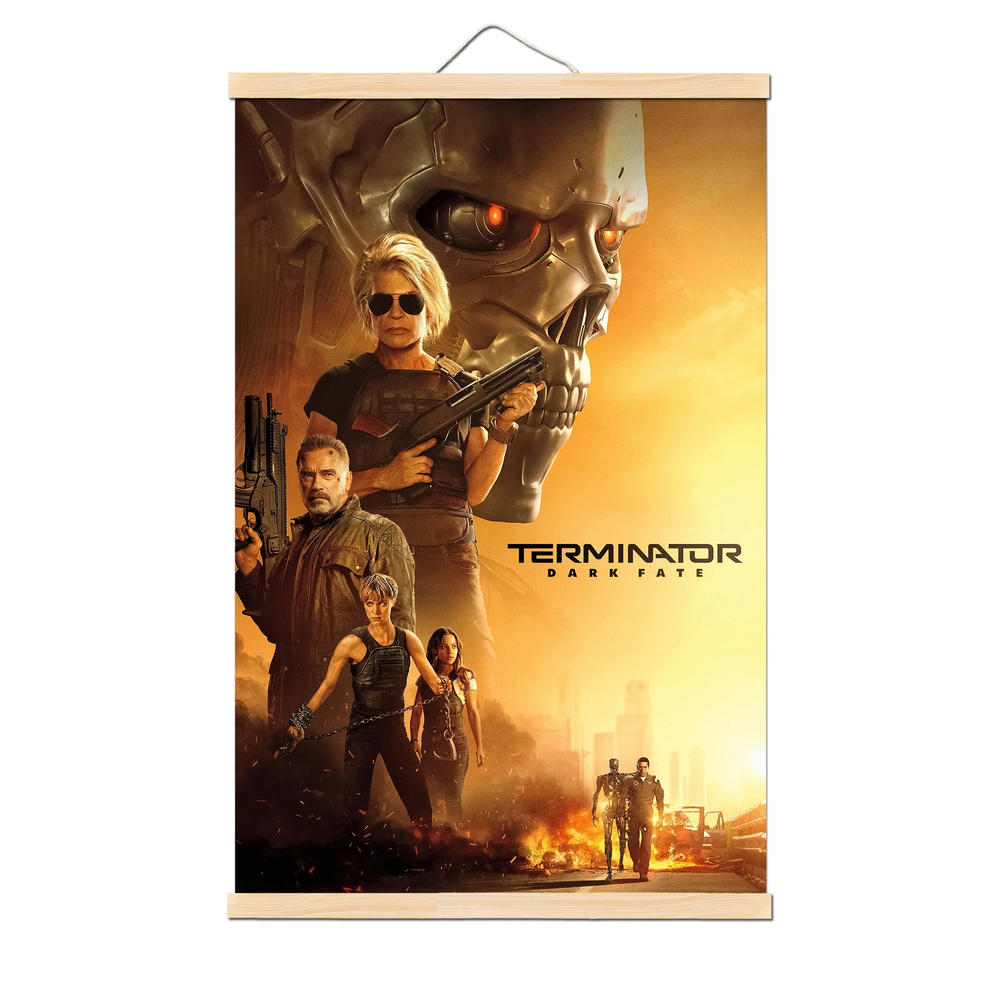 01 Терминатор 6 Темный Fate фильм плакат Арнольд Шварценеггер шелковые художественные принты плакаты домашние настенные декоративные картины - Цвет: 01