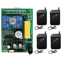 wireless rf remote control light switch 10a relay output radio ac 220v 2 ch channel 2ch receiver module transmitter window