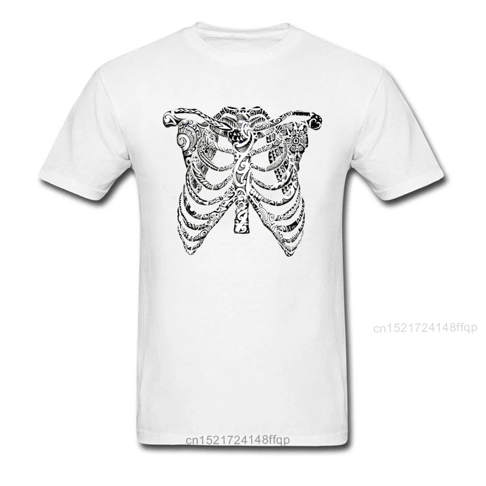 Rib Cage Tattoo 2018 крутая черная футболка Мужская хлопковая с круглым вырезом