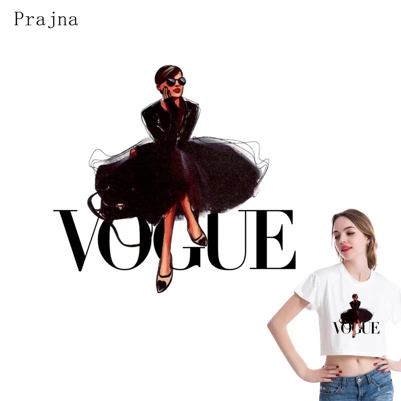 Модный модный стикер для красоты DIY Железный На переноске одежды теплопередача