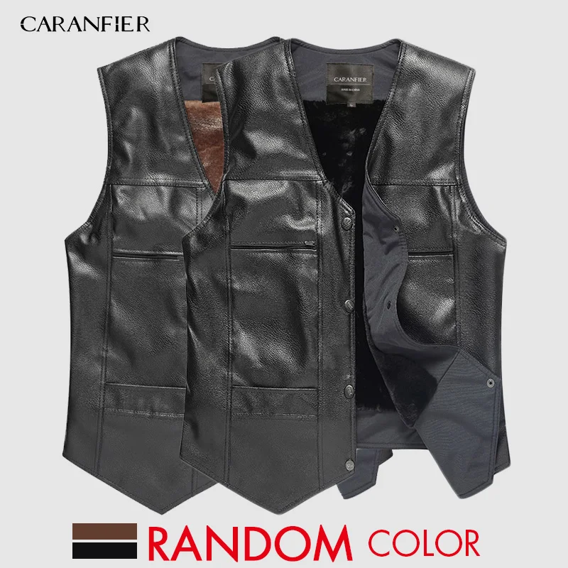 013 1PCS CARANFIER, новинка, зимняя мотоциклетная мужская кожаная куртка, Мужская ветровка, Куртки из искусственной кожи, мужская верхняя одежда, теплая бейсбольная куртка из искусственной кожи, Размер 4XL - Color: 013 1PCS