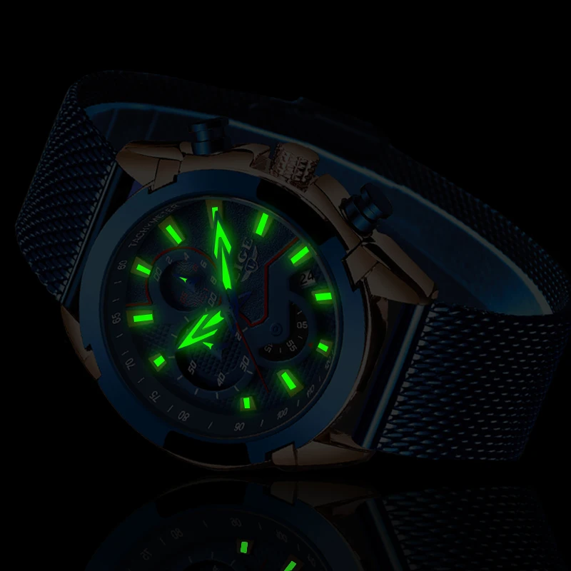 LIGE мужские часы с силиконовым ремешком Топ бренд класса люкс водонепроницаемый