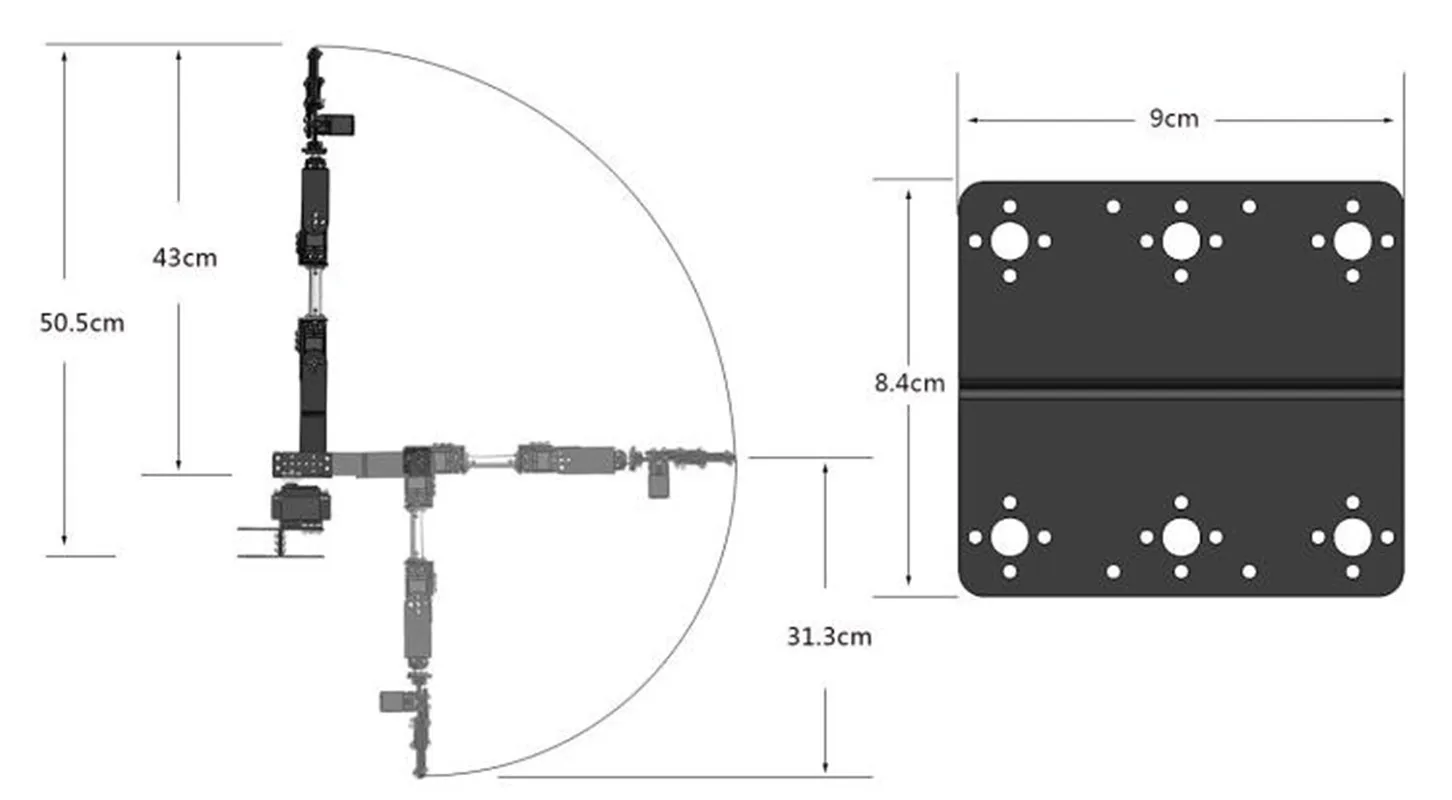 DIY 6DOF Роботизированный манипулятор рычаг держатель зажим захват met MG996R DS3115 Sevro