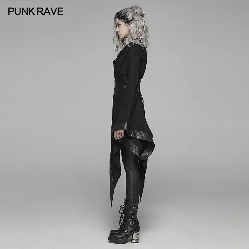Кимоно Dark Punk Rave женское сексуальное вечернее асимметричное дизайнерское платье
