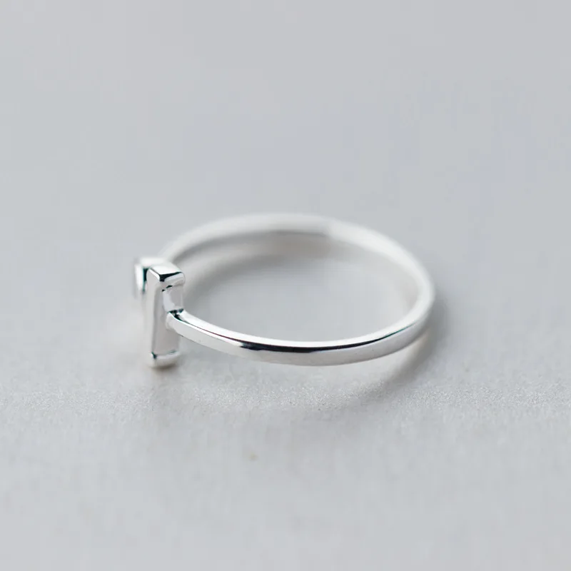 Регулируемые Открытые Кольца из серебра 925 пробы с цирконом|Кольца| |