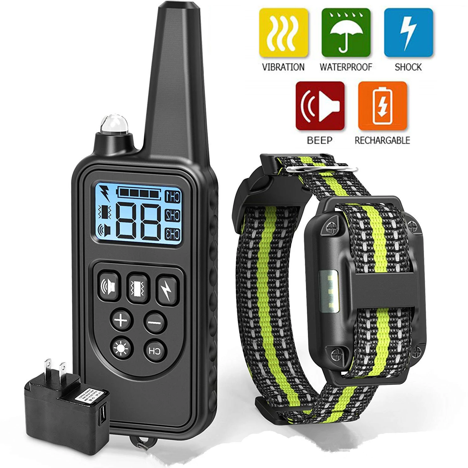 Электрический ошейник для дрессировки собак дистанционное управление 800 м