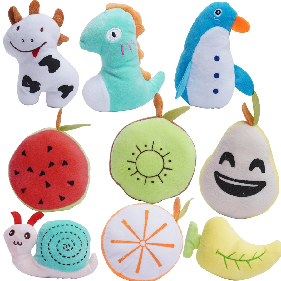 

Плюшевые жевательные игрушки для собак и кошек, 9 шт./лот