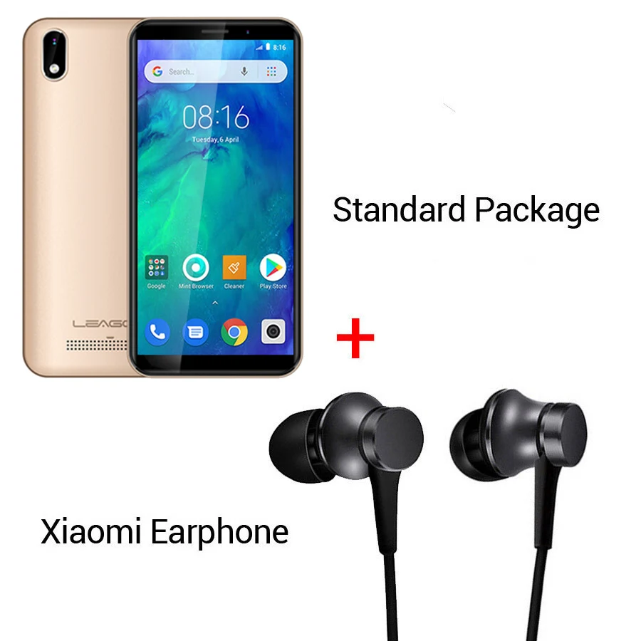 Gold N Earphone LEAGOO Z10 Android O Go 18:9 5," 1 ГБ ОЗУ 8 Гб ПЗУ смартфон 2000 мАч 960*480 MT6580M четырехъядерный мобильный телефон - Цвет: Gold N Earphone