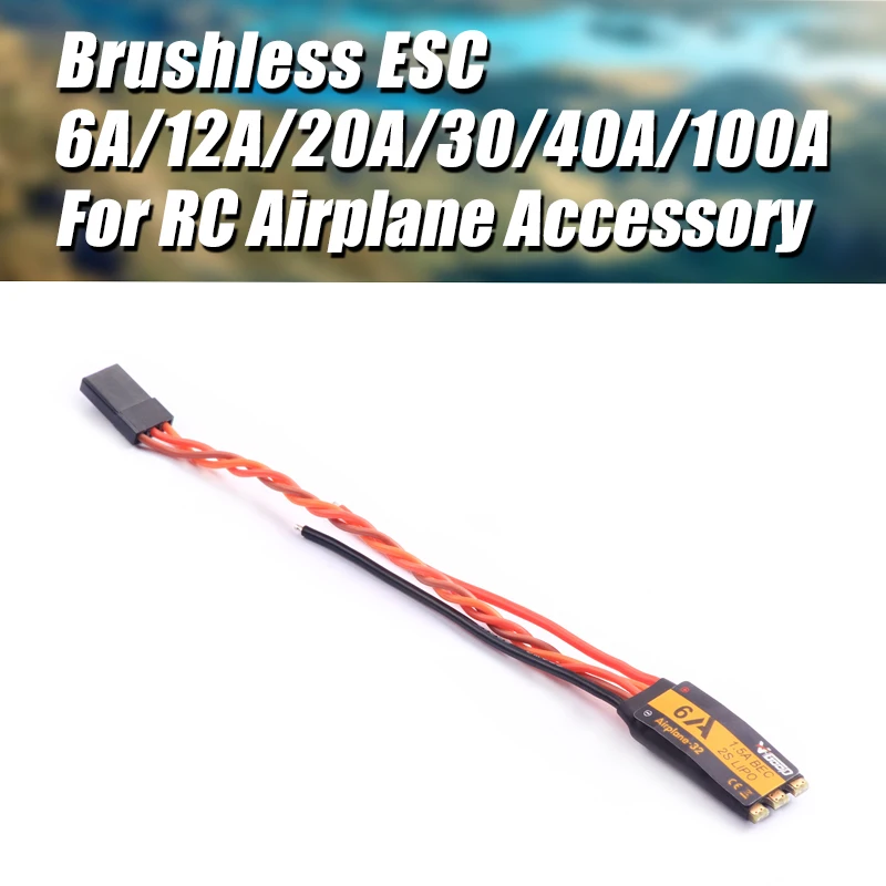 Оригинальный 40A 50A 60A 80A 15A 20A 30A бесщеточный Дрон ESC части для самолетов Компоненты