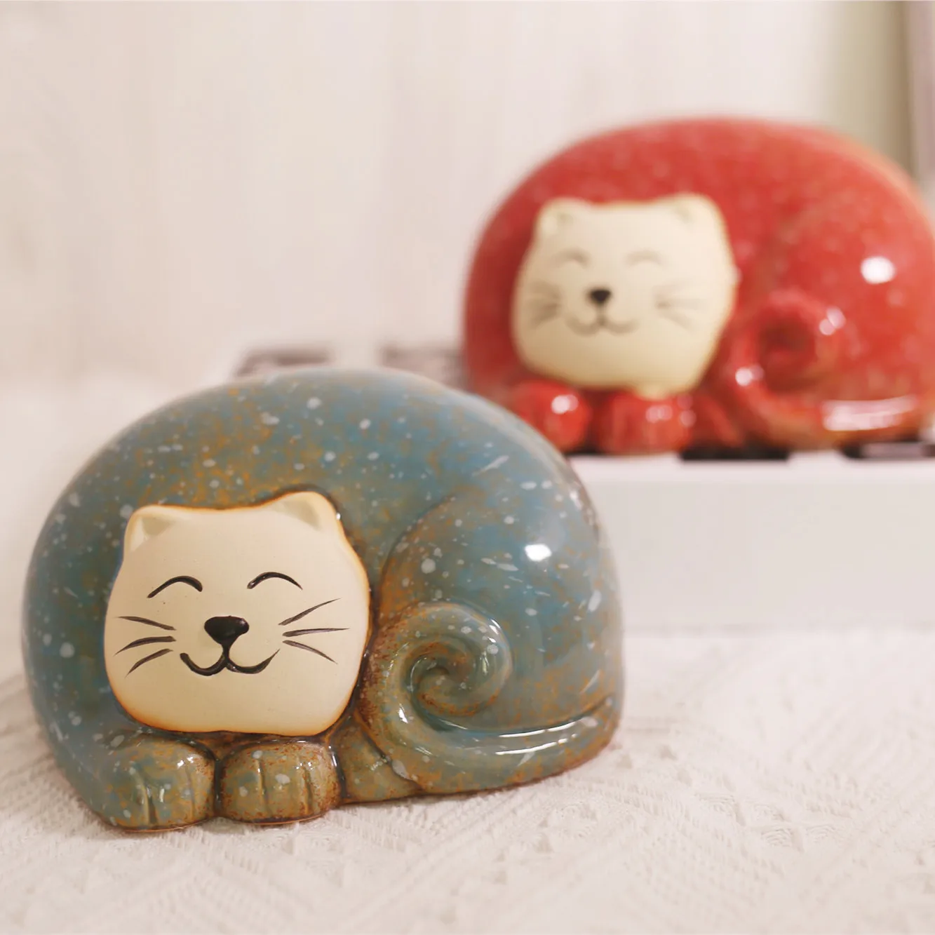 Украшение для комнаты девочек фарфоровые украшения кошек деревенский домашний