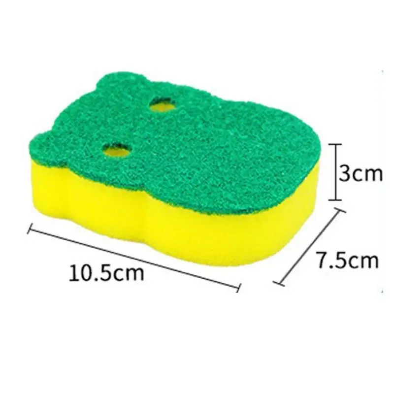 

5PCS Kitchen Sponge Cleaning Wipe Household Thickened Decontamination Pad Strong Brush Absorbent Scouring Double-Sided P3A3