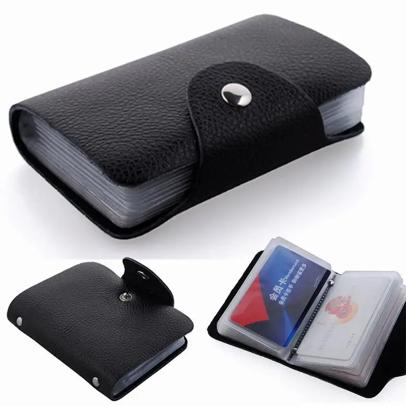 

PU Leather Function 12/24 Bits Card Case Business Card Men Wallet Women Card Passport Card ID Passport Credit Bag Holder Ho Z4V1