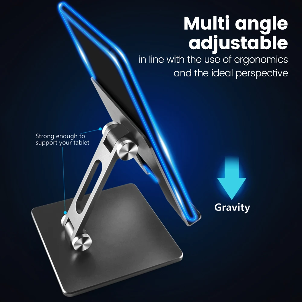 

Adjustable Tablet Stands For iPad Pro Case Foldable Height Angle Phone Holder For Xiaomi iPhone Huawei Samsung Honor Case