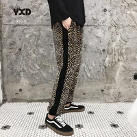 men clothing new fashion mens slim fit leopard harem pants harajuku sweatpant streetwear hip hop pants mens joggers track pants