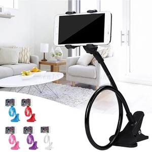 ootdty mobile lazy bracket two clamp flexible phone stand holder for cellphone support free global shipping