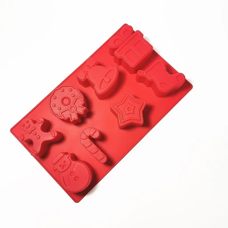 

Silicone Chocolate Mold Socks Santa Claus Snowman Silicone Mold Christmas Pattern Chocolate Mold