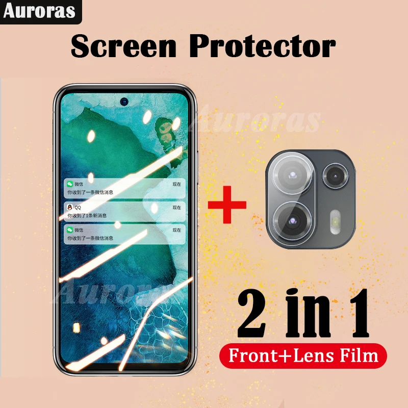 Защитная пленка для экрана Auroras Moto Edge20 Lite закаленное стекло 2 в 1 защитная Motorola Edge 20
