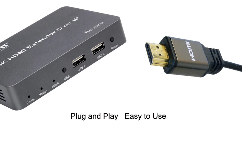 150 м 4 к KVM HDMI удлинитель по IP через UTP RJ45 Cat5E Cat6 Ethernet кабель Поддержка USB мышь клавиатура 1 передатчик 30 приемник