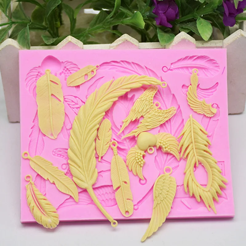 Формы для перьев силиконовая форма 3d дизайн настенной панели сделай сам бетонные