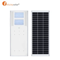 60w all in one solar street light with microwave sensor