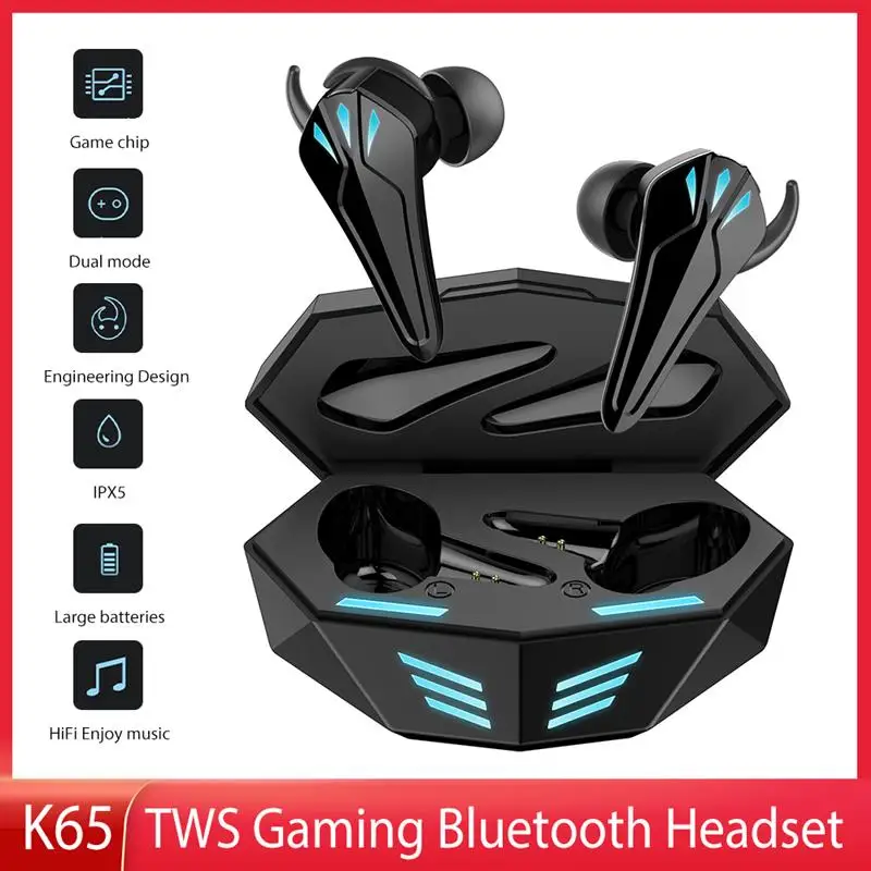 

Беспроводные наушники TWS с микрофоном, двойной режим, Bluetooth 5,0, стерео звук, наушники для смартфонов и игр