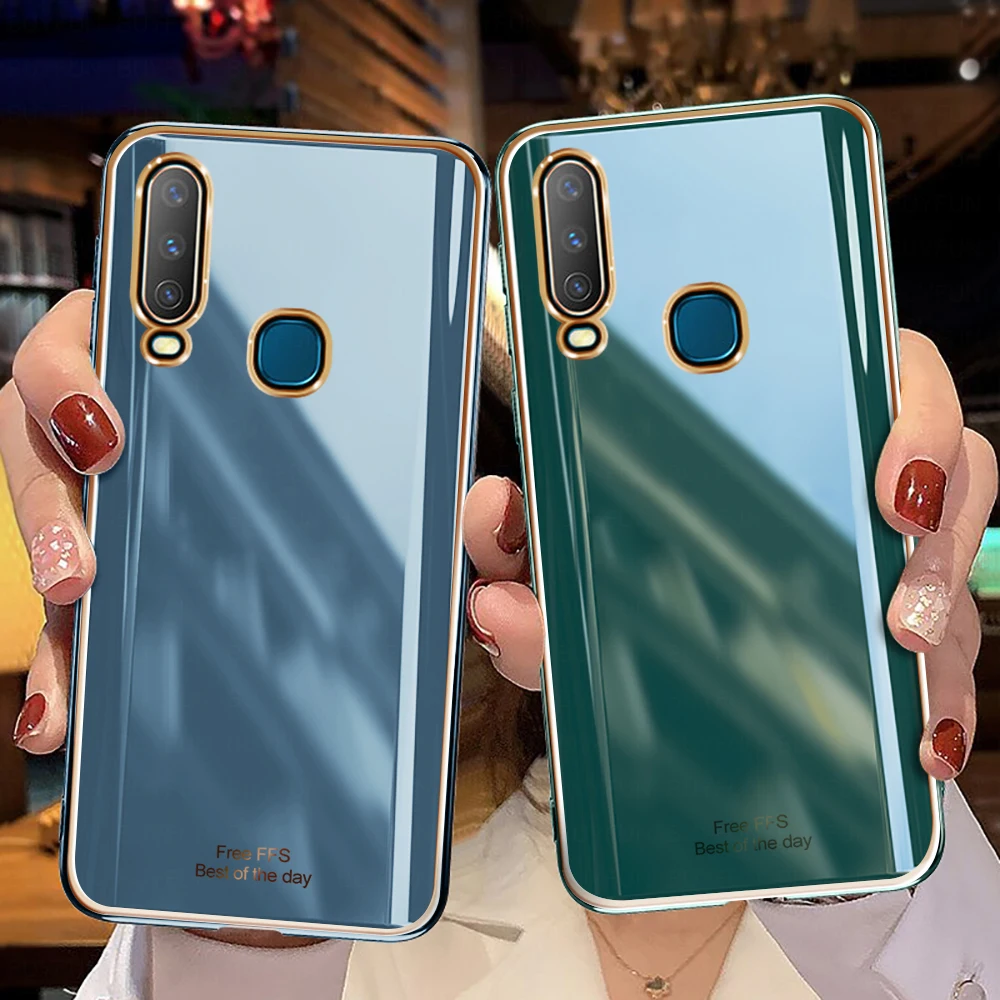 Чехол для бампера VIVO Y17/ Y12 /Y15 /Y3 /U10 мягкий силиконовый чехол из ТПУ vivo Y17 Y15 Y3 U10