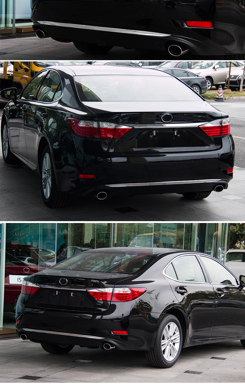 Lsrtw2017 для Lexus ES ES200 250 300h автомобиль Trims Задний Бампер Планки из нержавеющей стали аксессуары для формовки