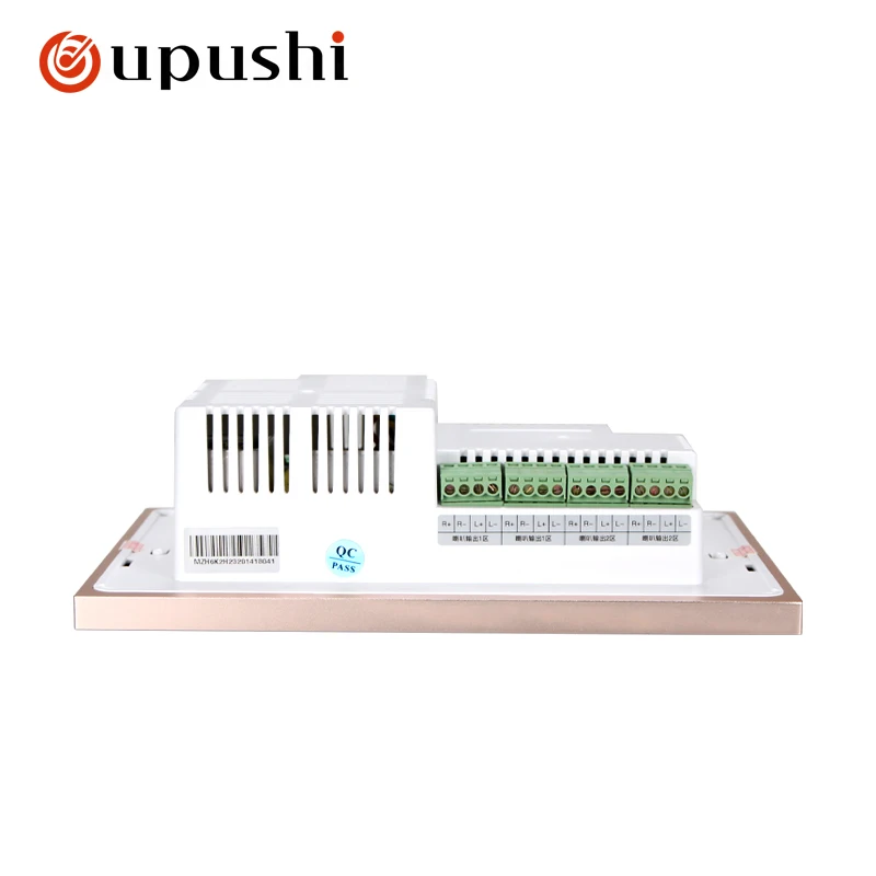 

Oupushi C6 8*30W 8OHM WIFI Smart home wall amplifier High clarity Touchable screen