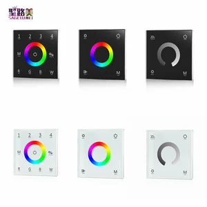 DC12-24V T1, T2, T3, T4 Одноцветный, двухцветный, RGB или RGBW ШИМ постоянное напряжение настенный контроллер сенсорной панели диммер