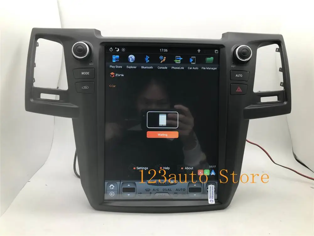 12 1 дюймовый Вертикальный стиль Тесла Android 9 0 автомобильный DVD GPS-плеер навигация