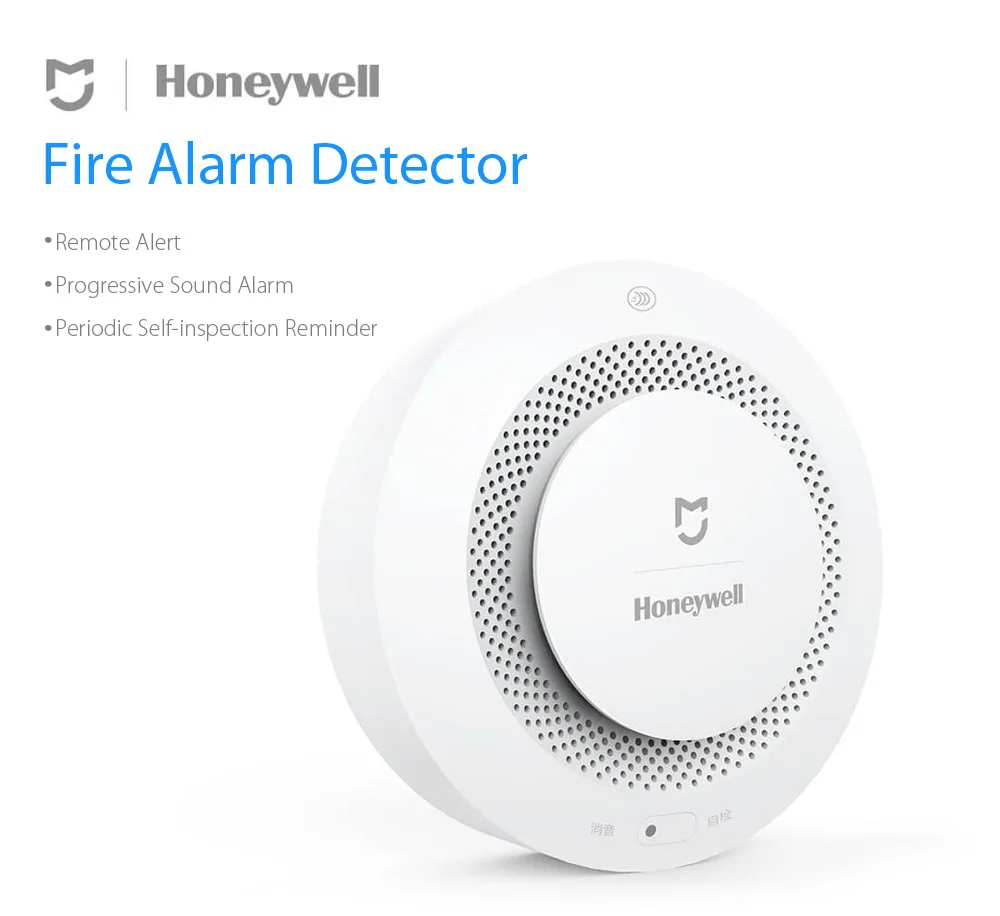 Оригинальный Xiaomi Mijia Honeywell смарт-пожарная сигнализация с прогрессивным звуком