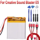 Батарея для звуковых карт Blaster E5 литий-полимерный перезаряжаемый аккумулятор замена батарей 3,7 V3,8 V 3500mAh высокой емкости