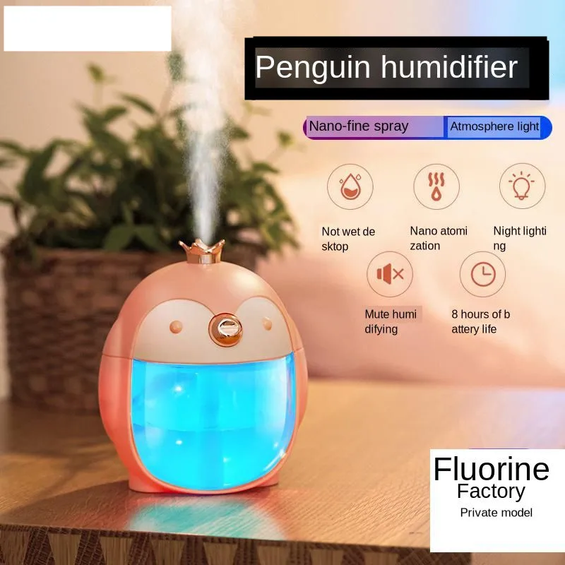 Увлажнитель с пингвином креативный подарок увлажнитель воздуха пересекающимися