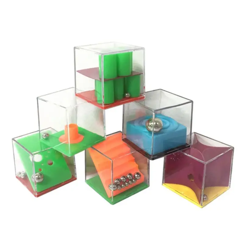 

24Pcs Decompression Puzzle Toy Gravity Balance Bead Set Mini Labyrinth Cube Game