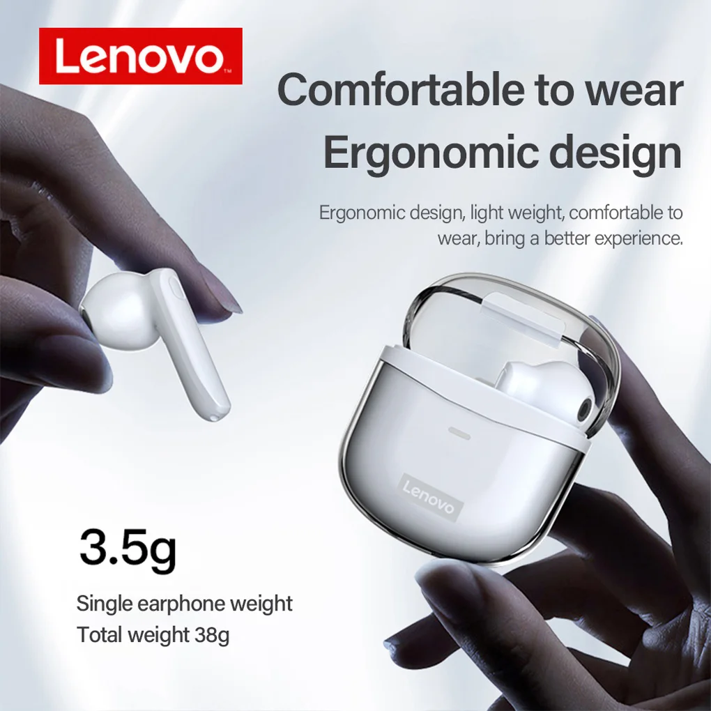 

Original Lenovo XT96 TWS Wireless Headset Bluetooth5.1 Headset Touch Control Stereo Noise Reduction With Microphone Low Latency