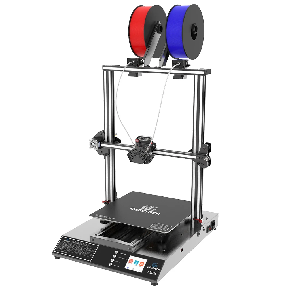 GEEETECH A30M 3D Printer Mix-Color Printing Silent High accuracy 320*320*420mm³ Touch screen Longer lifetime Filament sensor FDM