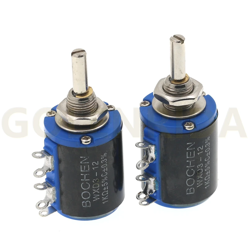 1 шт. WXD3-12-2W 100 220 470 1K 2K2 3K3 4K7 10K 22K 33K 47K Ohm 100R 220R 470R 2 K 3 4 7 WXD3-12 Вт проволочный