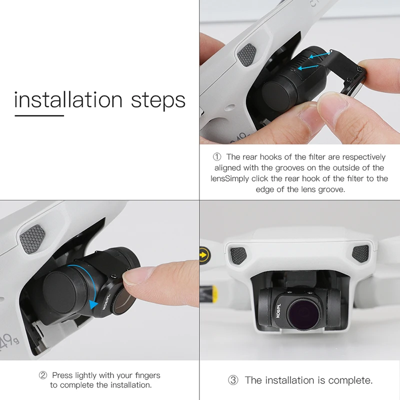 Mavic мини-фильтр для камеры ND-PL CPL ND8 ND16 ND32 ND64 PL Регулируемый Фильтр из алюминиевого