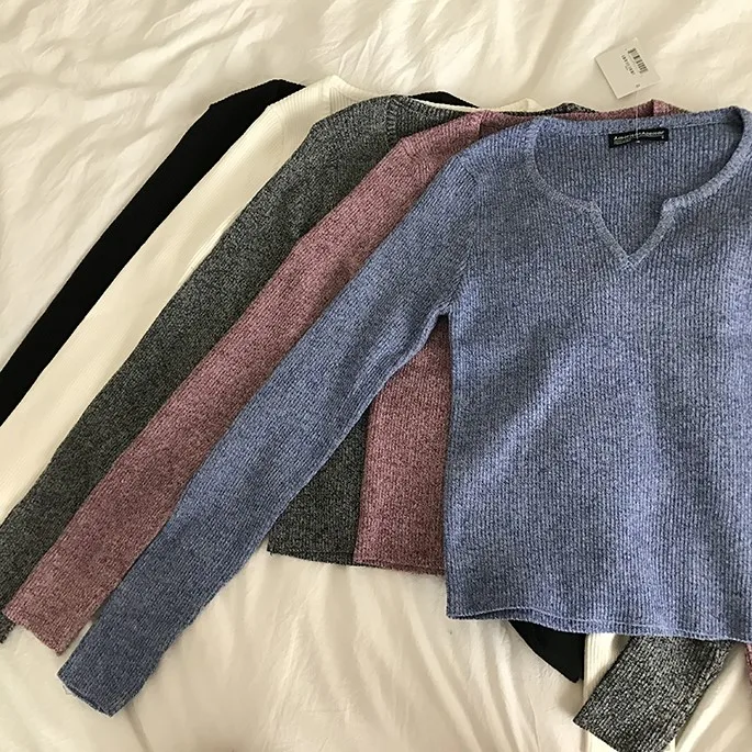 Новинка 2019 модная повседневная женская одежда весна и осень облегающий черный