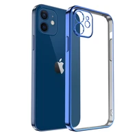 luxury square frame clear silicone case for iphone 11 12 pro max mini xr x xs 7 8 plus se 2020 10 iphone11 pro transparent cover