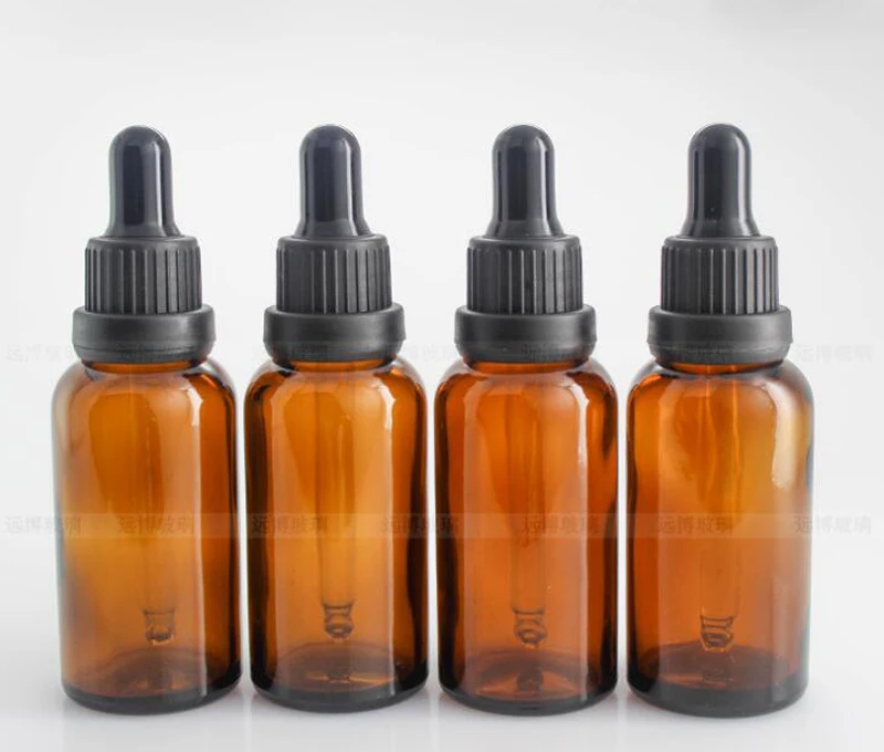 Wholesale 5ml 10ml 15ml 20ml 30ml 50ml 100ml Amber Glass Dropper Bottles E liquid Bottle Eye With Black Lid | Красота и здоровье