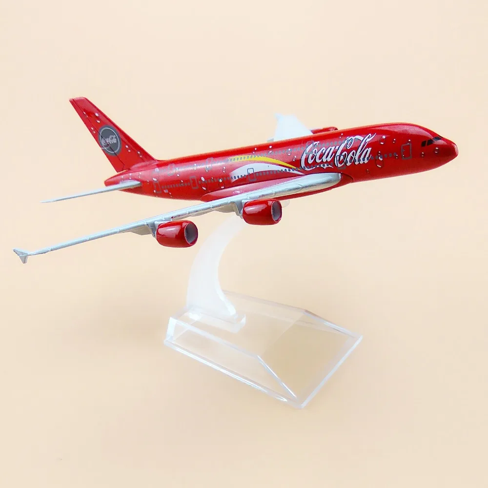 Металлический самолет 16 см модель самолета airairbus 380 A380 со стойкой в подарок|gift|gift