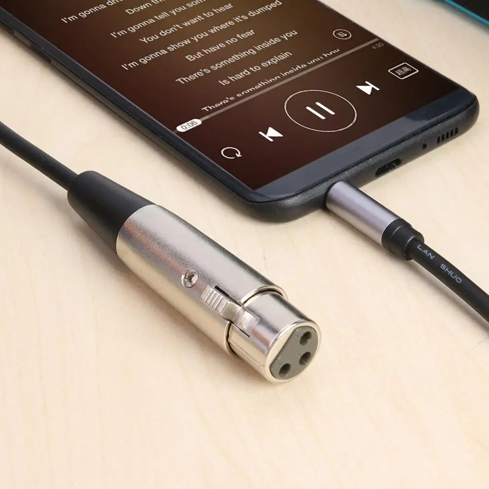 Аудио линия 1 5 м XLR 3 контактный разъем мм плавное соединение предотвращает